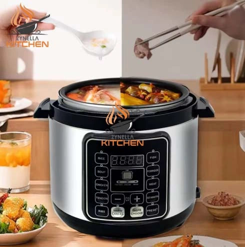 6L Multifunction Electric Pressure Cooker & Rice Cooker