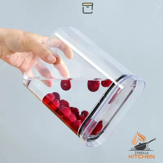 Zynella 4-Piece Sealed Jar Set – Large Capacity Airtight Storage