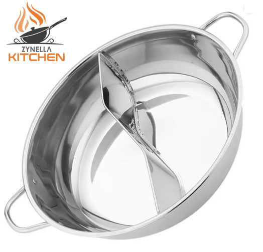 Zynella Divided Stainless Steel Hotpot