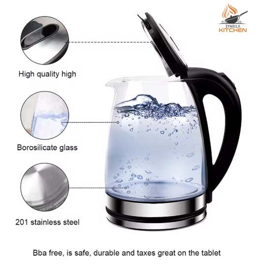 Glass Electric Kettle with Dry-Boil Protection