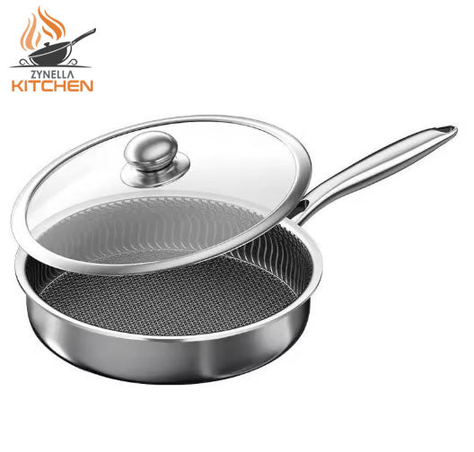 Zynella Stainless Steel Non-Stick Frying Pan / Wok