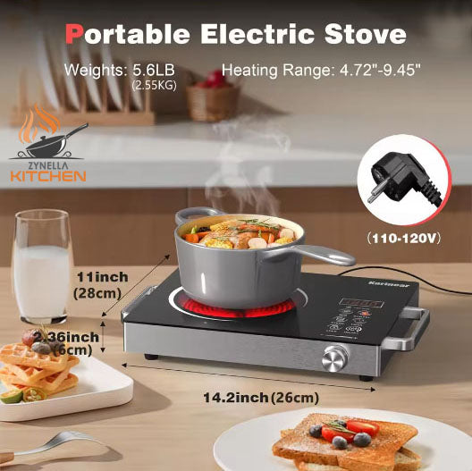 Zynella Portable 1-Zone Ceramic Hob 2000W