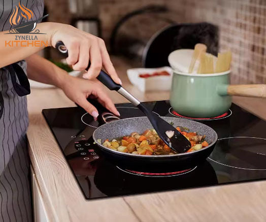 Zynella 60cm 4-Zone Ceramic Cooktop with Touch Control & Safety Timer