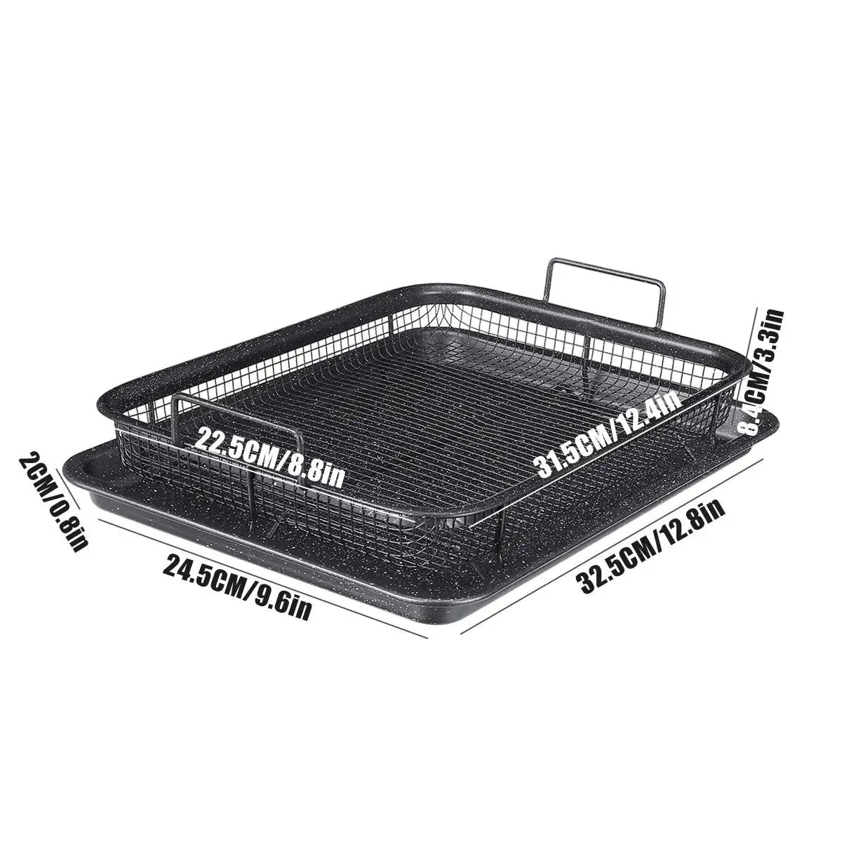 Zynella Copper Non-Stick Baking Tray with Grill Mesh