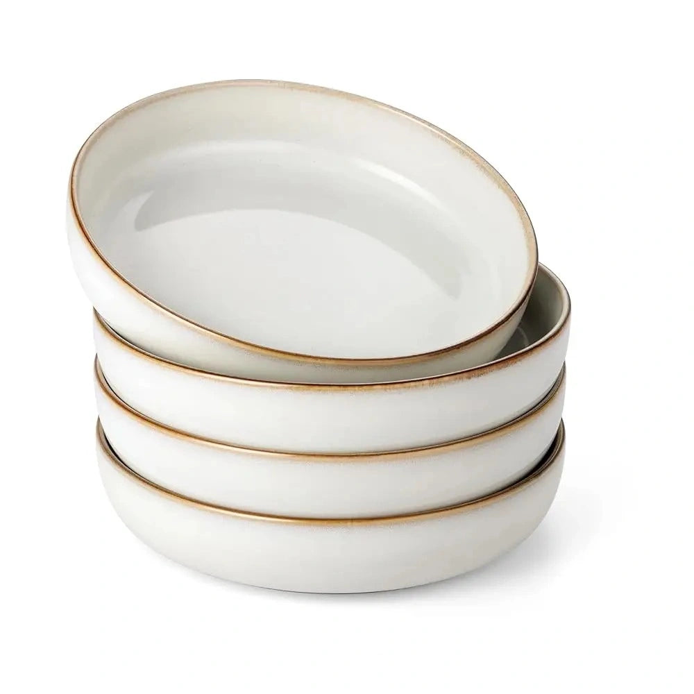 Zynella Set of 4 Large Ceramic Pasta Bowls