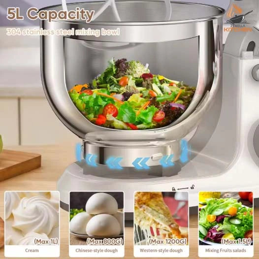 Zynella 1200W Kitchen Stand Mixer
