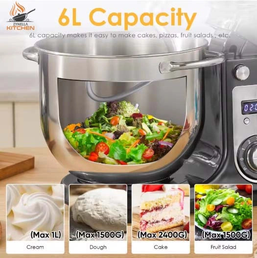 Zynella 1200W Kitchen Stand Mixer 6L