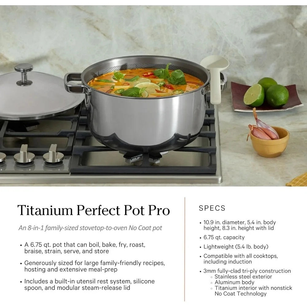 Zynella 10-Piece Titanium Pro Cookware Set