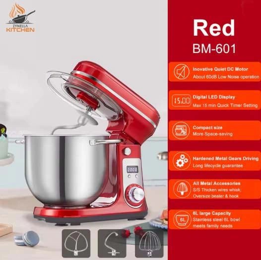 Zynella 1200W Kitchen Stand Mixer 6L