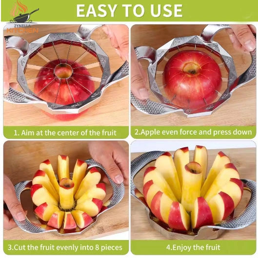 Fruit Cutter – 12-Blade Extra Large Apple Corer & Slicer