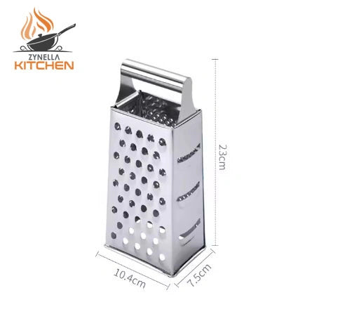 Stainless Steel 4-Sided Box Grater – Multipurpose Vegetable & Cheese Cutter
