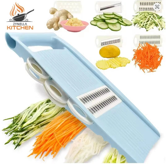 5-in-1 Mandoline Vegetable Slicer – Multi-Blade Potato & Veg Cutter
