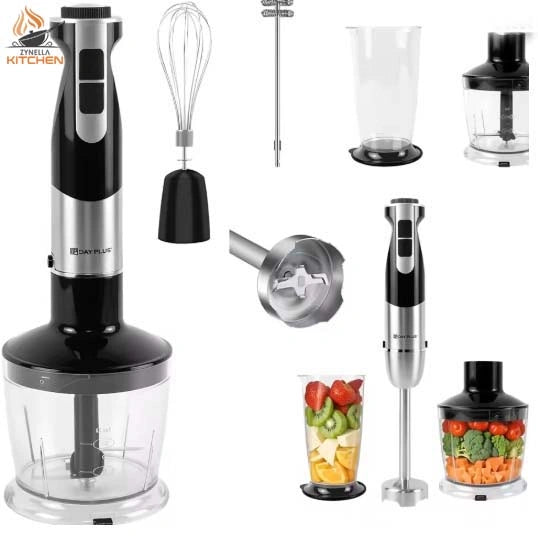 Zynella 4-in-1 Hand Blender Set – Multi-Speed Immersion Blender