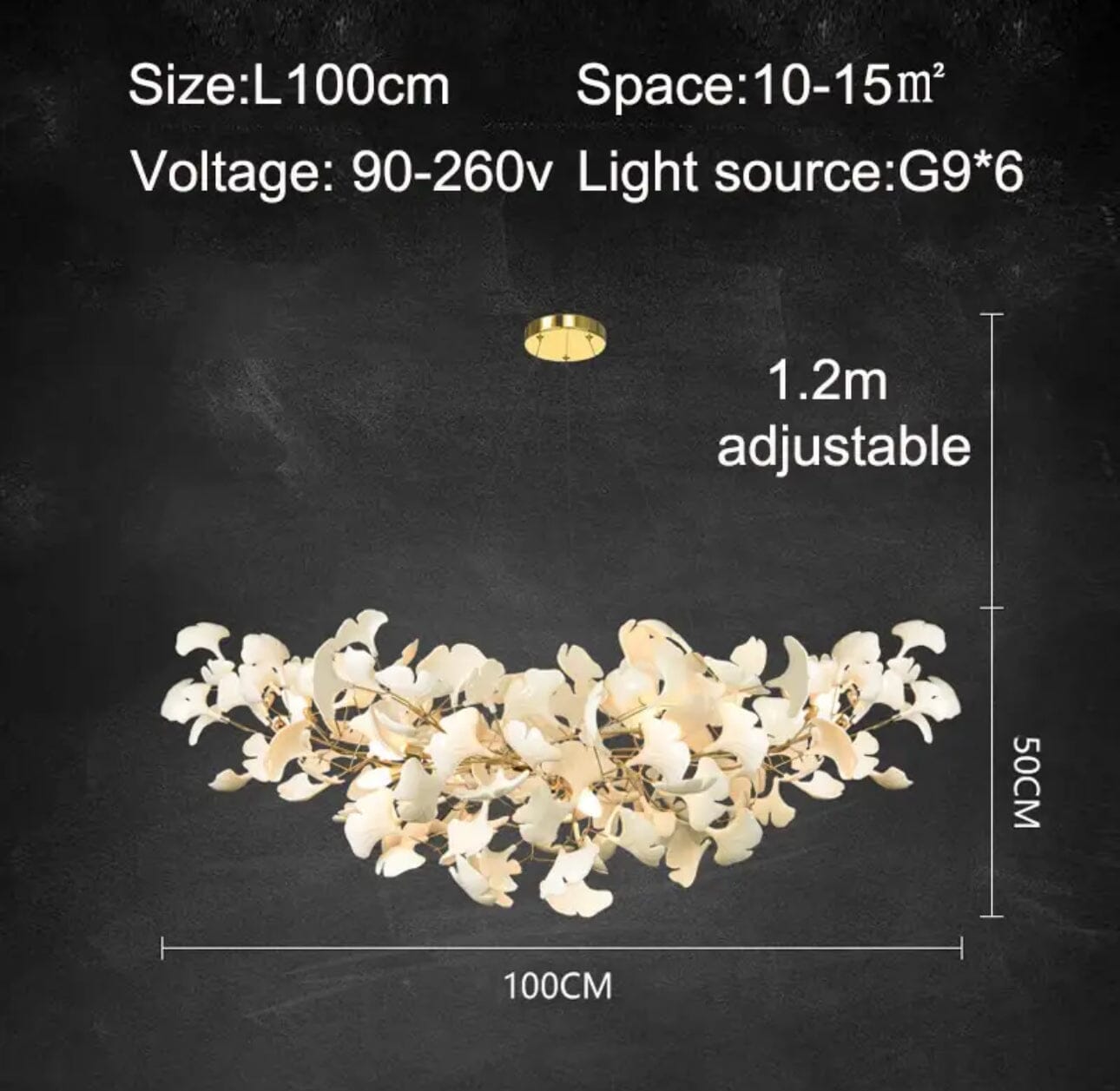Ceramic Petal Luxury Chandelier