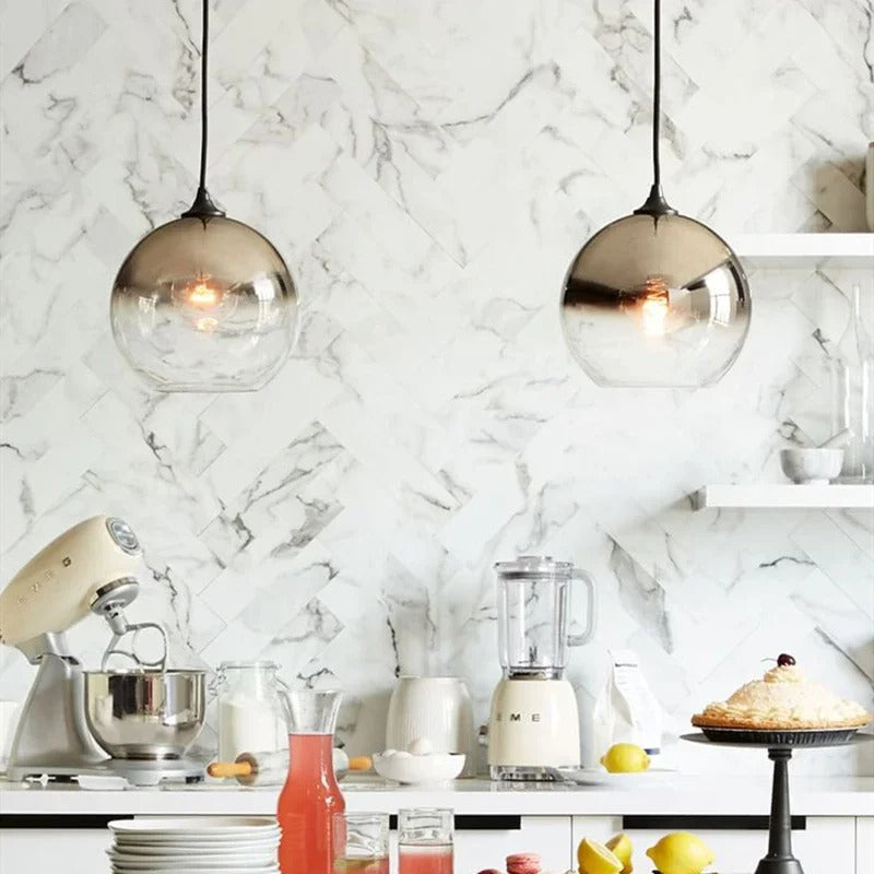 Lustre-Glow Rose Modern Pendant