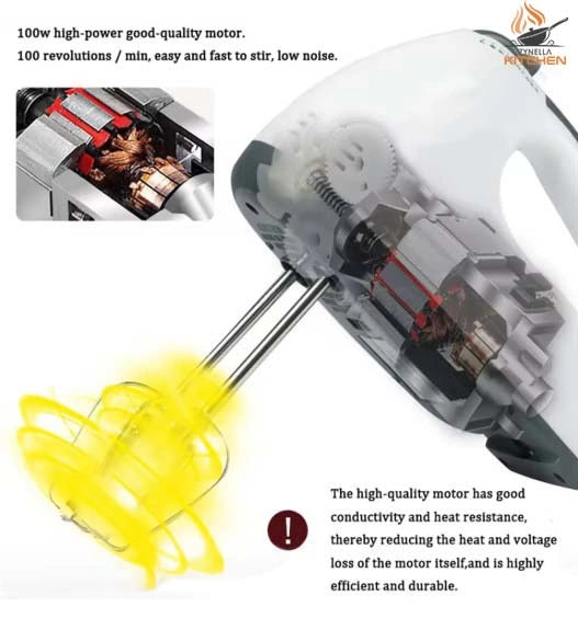 Zynella 7-Speed Handheld Electric Mixer