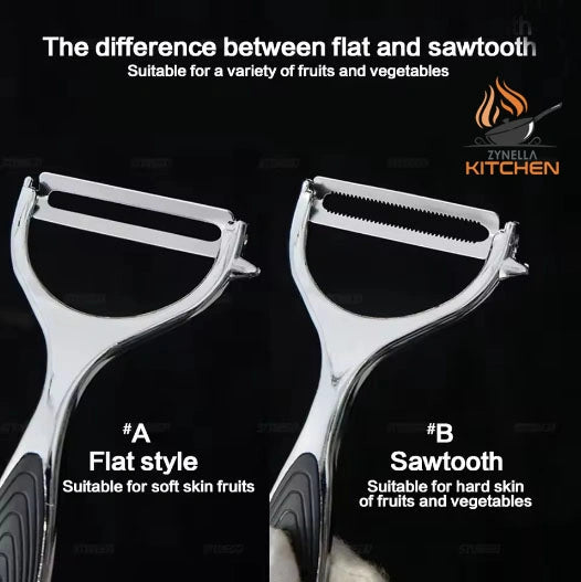 Stainless Steel Vegetable Cutter Peeler – Multi-Function Salad & Fruit Chopper