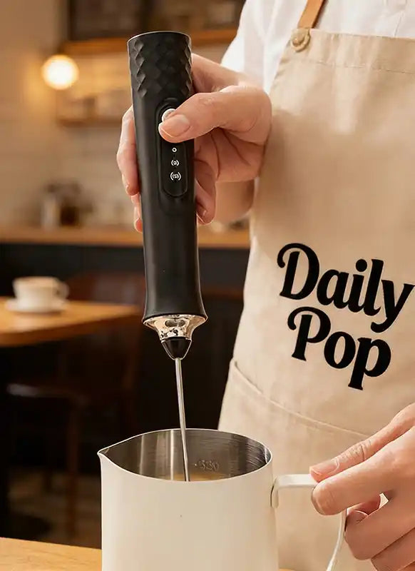 Zynella 3-in-1 Electric Handheld Milk Frother with Stand