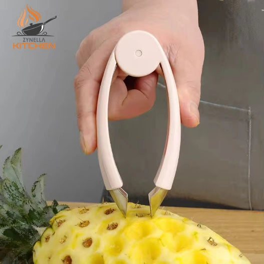 Zynella Pineapple Eye Corer & Peeler – Stainless Steel Fruit & Vegetable Tool