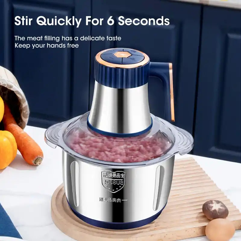 Zynella 5L Electric Meat Grinder – 500W Stainless Steel