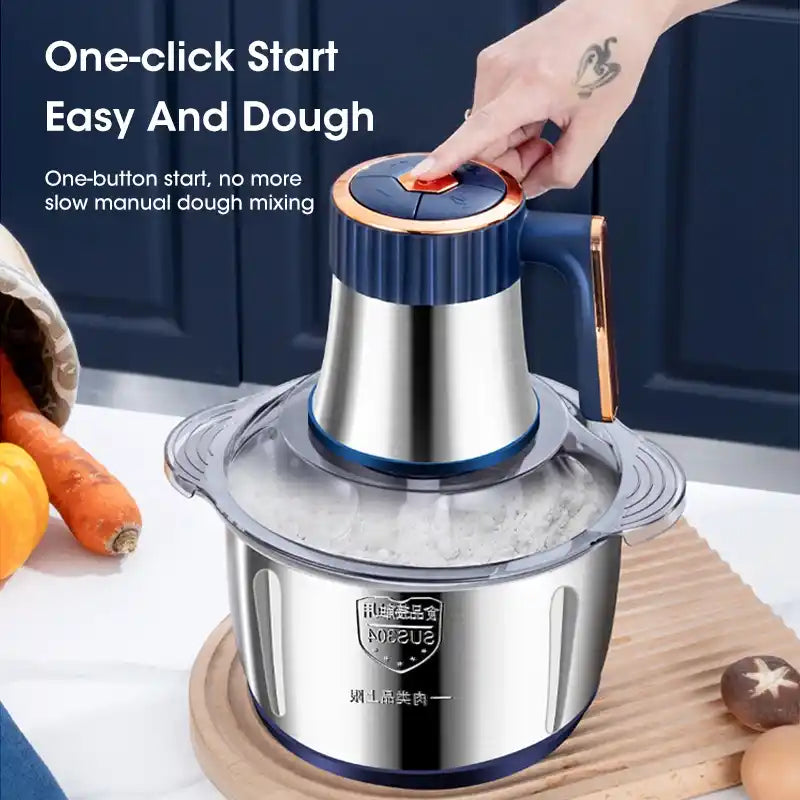 Zynella 5L Electric Meat Grinder – 500W Stainless Steel