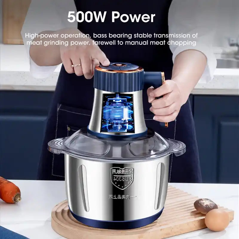Zynella 5L Electric Meat Grinder – 500W Stainless Steel