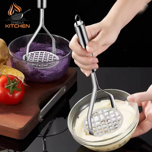 Stainless Steel Potato Masher – Manual Avocado, Pumpkin & Sweet Potato Masher