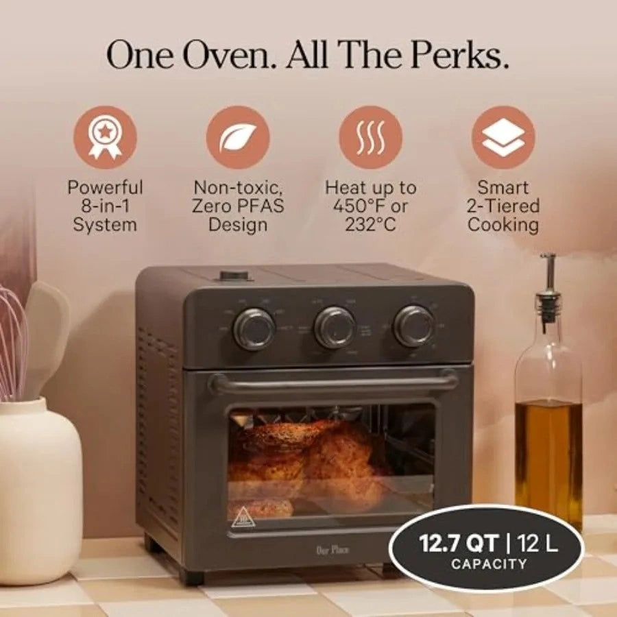 Zynella Wonder Oven 6-in-1 13QT Stainless Steel Air Fryer Toaster Oven