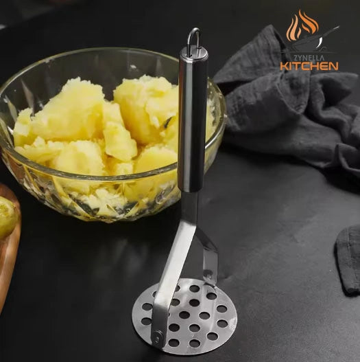 Stainless Steel Potato Masher – Manual Fruit & Vegetable Mud Machine