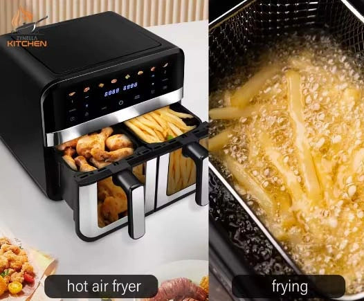 Zynella 8-in-1 Dual Air Fryer XXL with Viewing Window