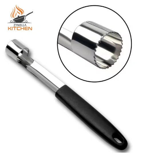 Zynella Apple & Fruit Corer – Stainless Steel Seed Remover Tool