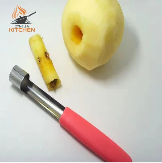 Zynella Apple & Fruit Corer – Stainless Steel Seed Remover Tool
