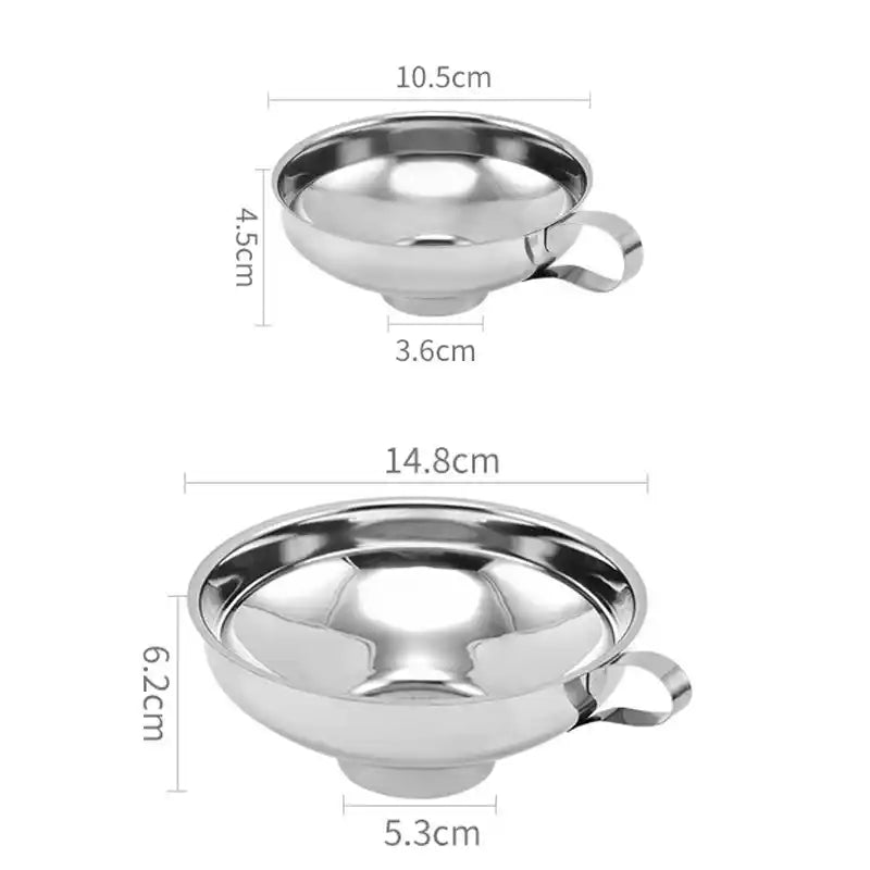 Zynella Premium Stainless Steel Wide-Mouth Kitchen Funnel