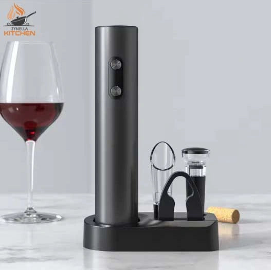 Electric Wine Opener Set with Aerator & Foil Cutter