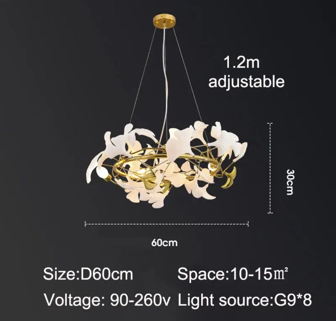 Ceramic Petal Luxury Chandelier