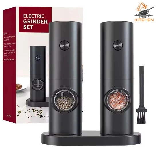Electric Salt & Pepper Grinder with Adjustable Coarseness