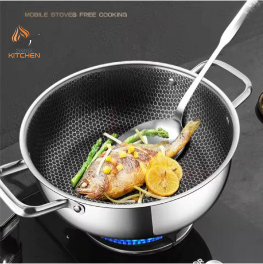 Zynella 410 Stainless Steel Honeycomb Pot