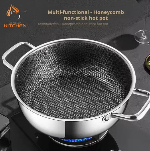 Zynella 410 Stainless Steel Honeycomb Pot