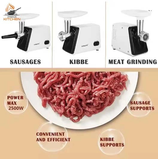 Zynella 2500W Stainless Steel Electric Meat Grinder