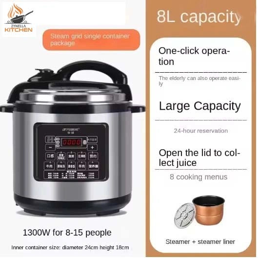 Electric Pressure Rice Cooker with Smart Reservation