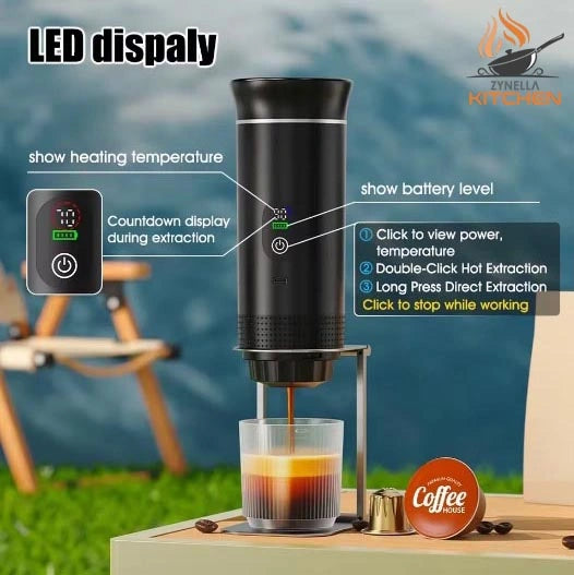Zynella Portable 3-in-1 Espresso Coffee Machine