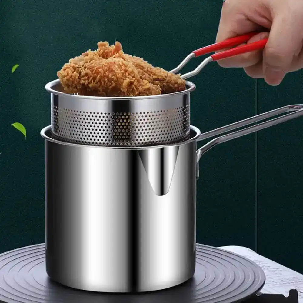 Zynella Stainless Steel Deep Fryer & Basket