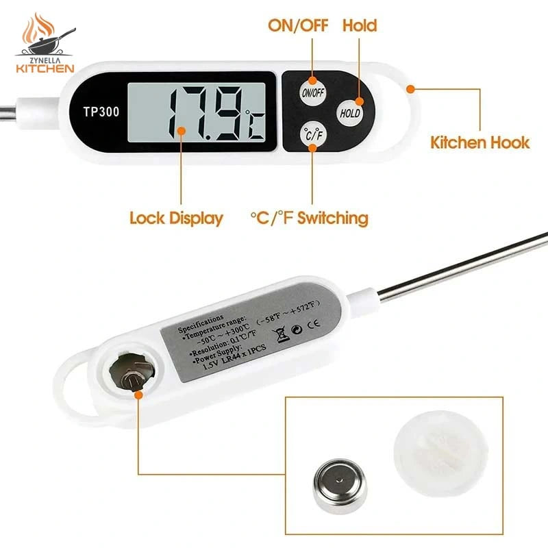 Zynella Digital Food Thermometer