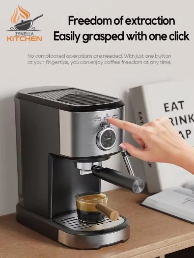 Zynella Semi-Automatic Espresso Coffee Machine