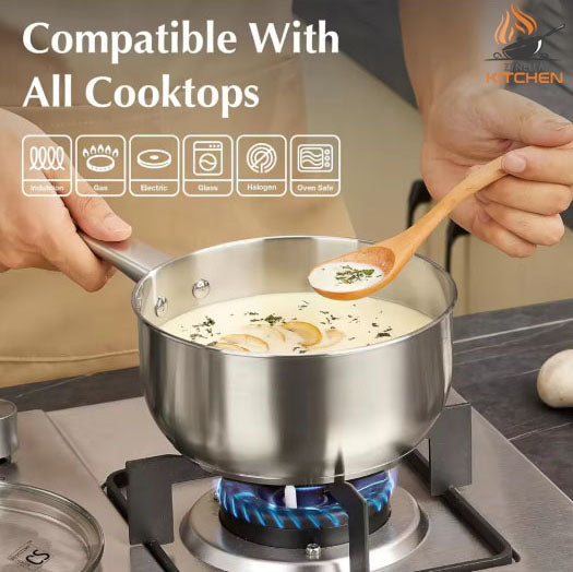 Zynella Stainless Steel Saucepan Set