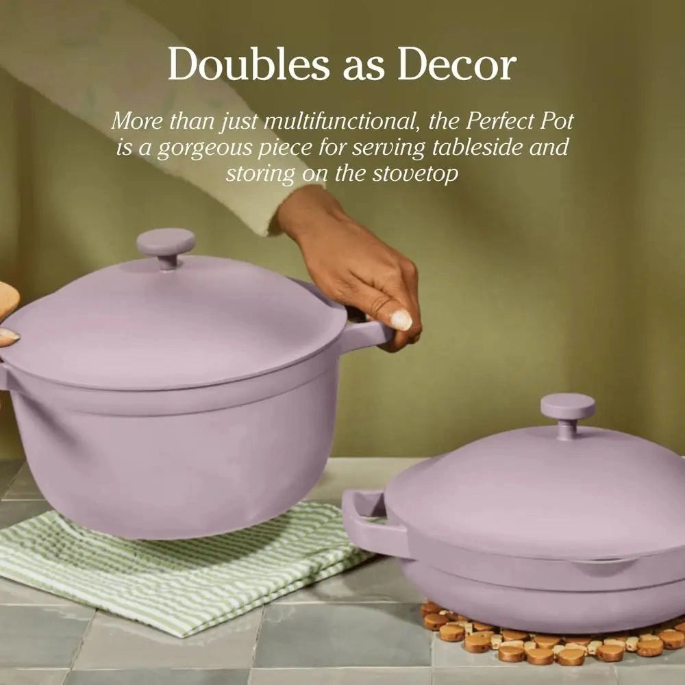Zynella Ceramic Non-Stick Multi-Functional Pot – 5.5 Quart Healthy Cookware