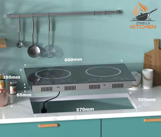 Zynella 24-Inch 2-Zone Ceramic Electric Cooktop
