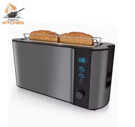 Zynella Electric Single Slot Toaster – Stainless Steel Bread & Bagel Toaster