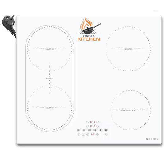 Zynella 60cm 4-Zone Plug-In Induction Hob with Grill Flex Zone