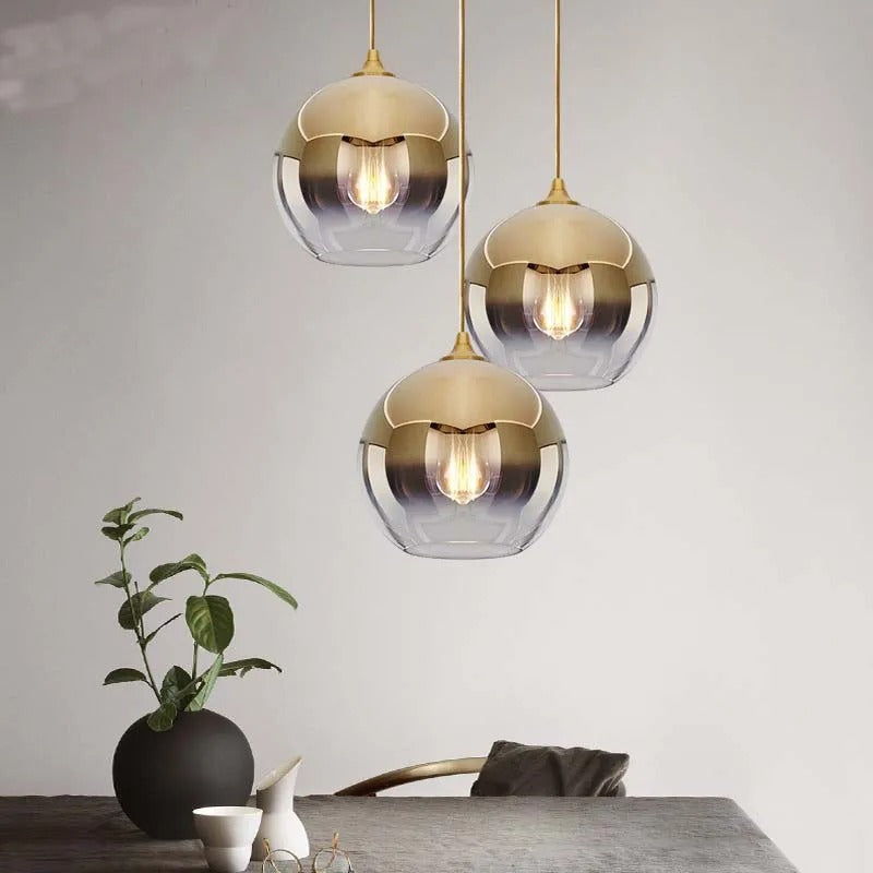Lustre-Glow Rose Modern Pendant
